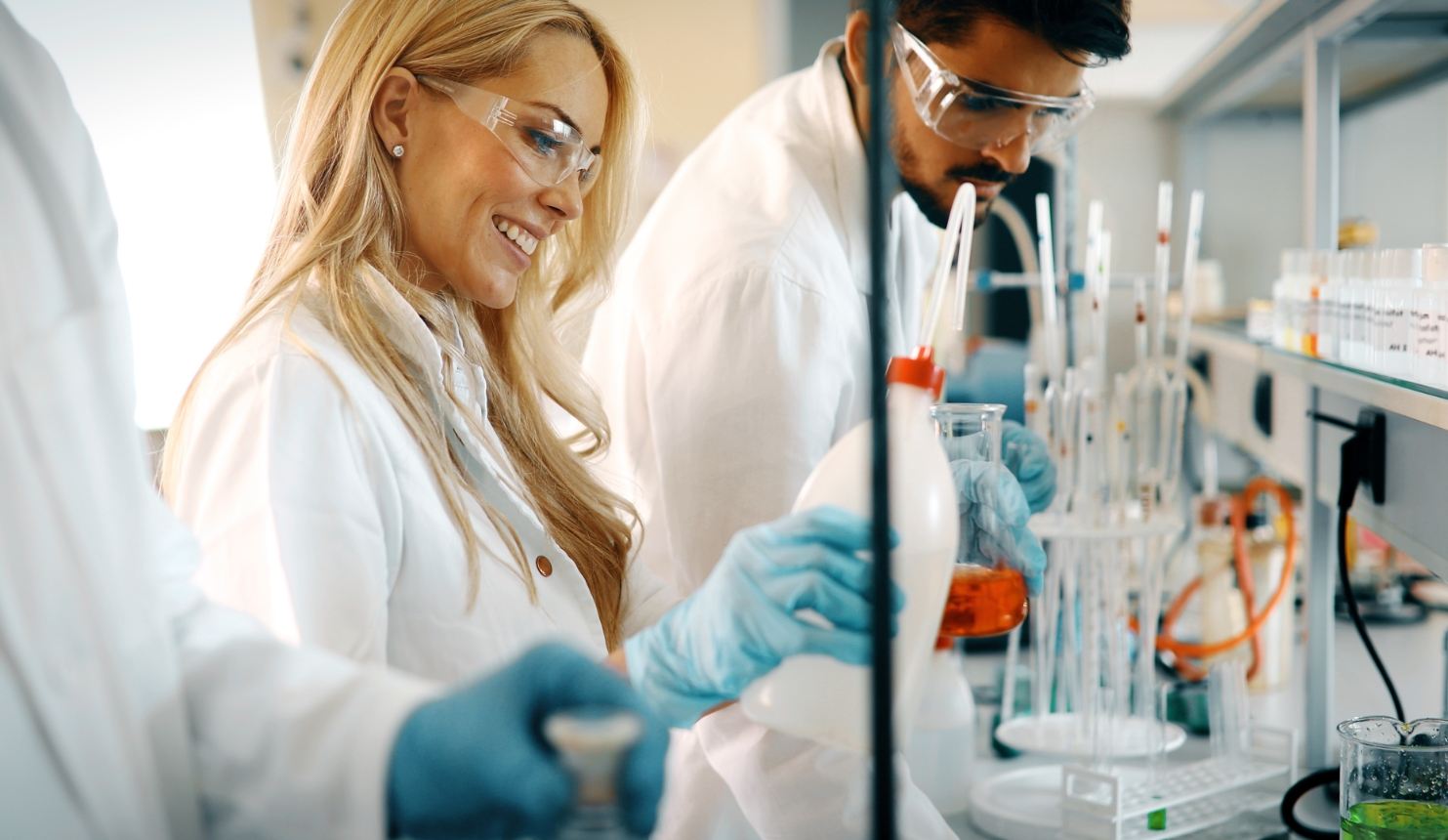 Atrium GS specialists working in a laboratory environment